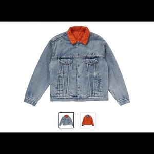 Supreme  Levi’s quilted reversible trunk jacket